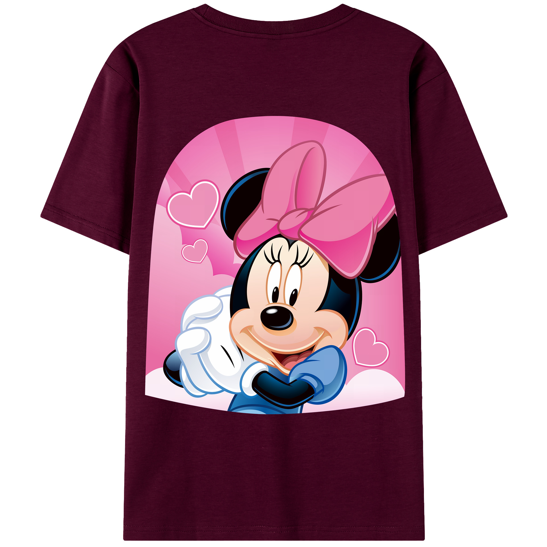 （画像用） ミッキーマウス Mickey Mouse レディース半袖Tシャツ(バックプリント)
